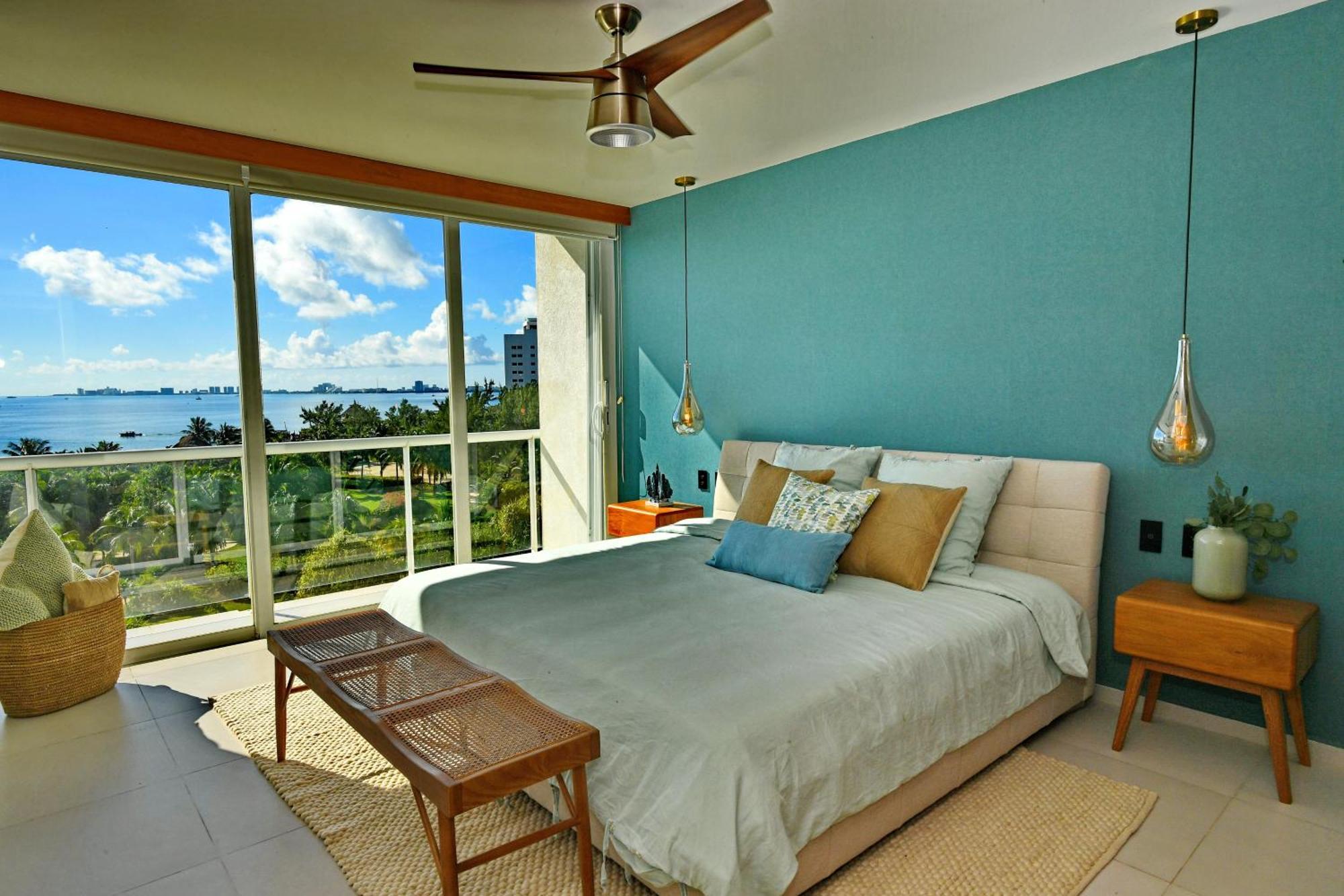 Beachfront Apartment Blue Vista Cancún Exteriér fotografie